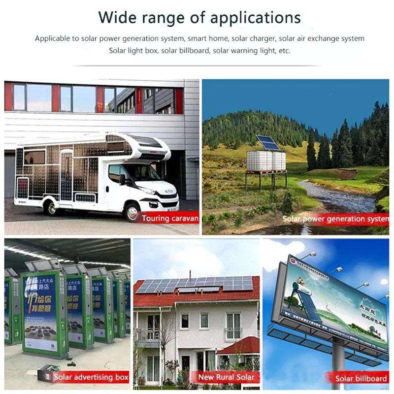 20A Solar Charge Controller 12V / 24V Lithium Lead-Acid Battery Charge Discharge PV Controller, w...