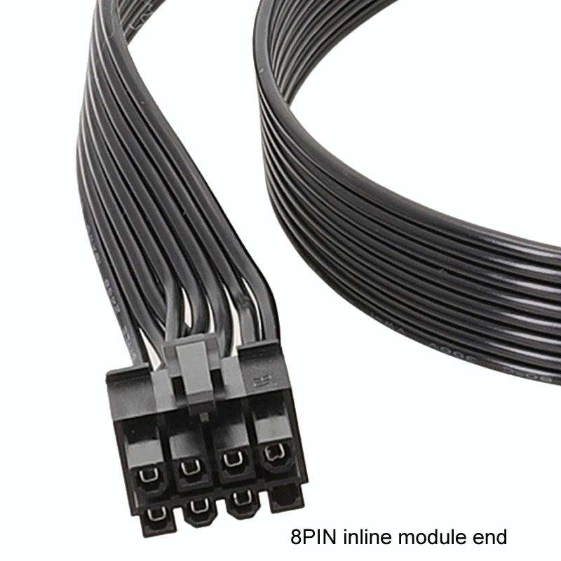60cm For Corsair 18AWG Flat Cable Power Module Cable Graphics Card Module Cable 8Pin To 8Pin 6+2(...