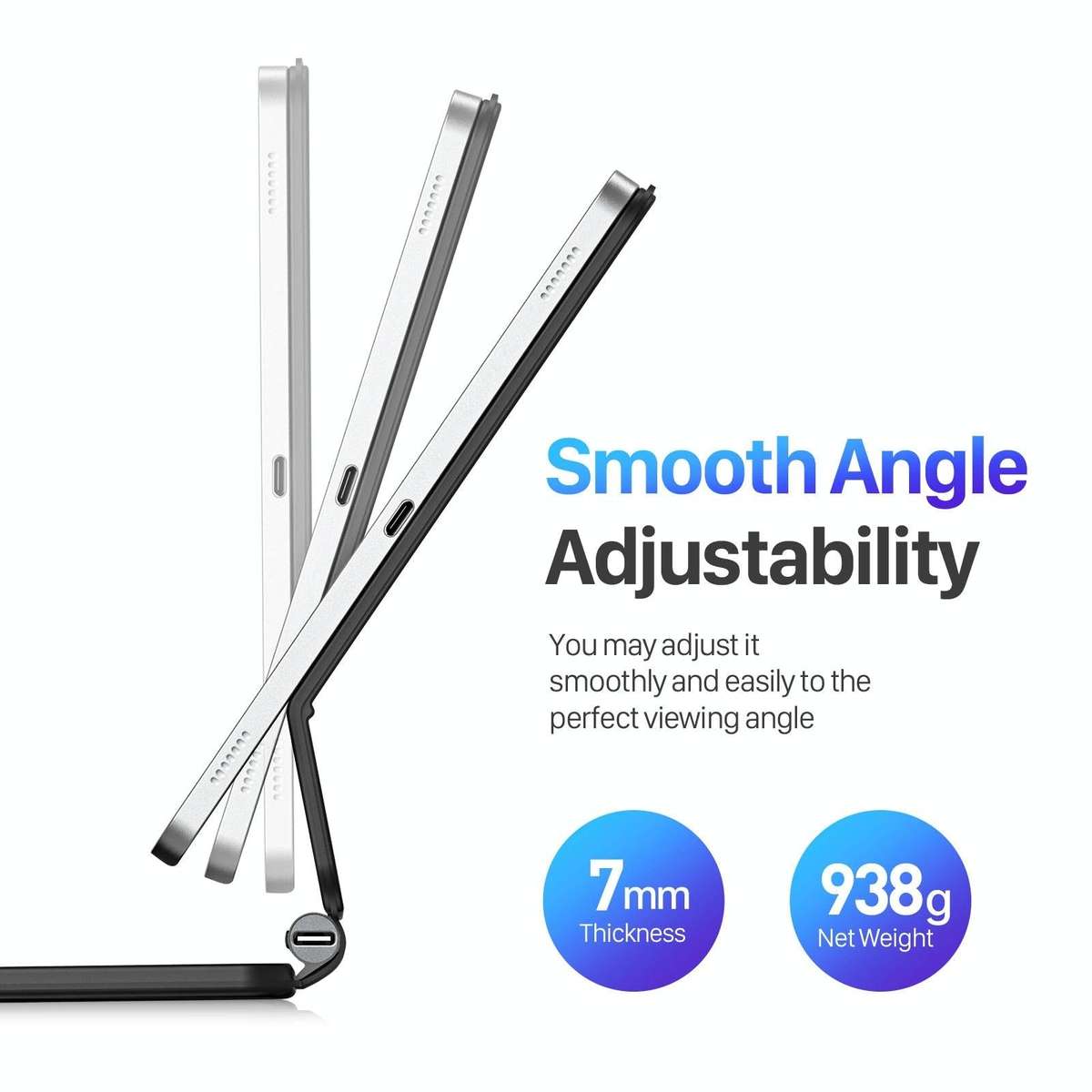 For Samsung Galaxy Tab S9 / S8 / S7 DUX DUCIS MK Series Floating Magnetic Keyboard Tablet Leather...