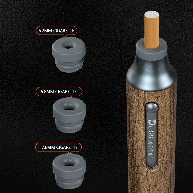 KURKE Anti-Smoke Ash Falling Cigarette Cover Car Ashtray, Colour: Walnut