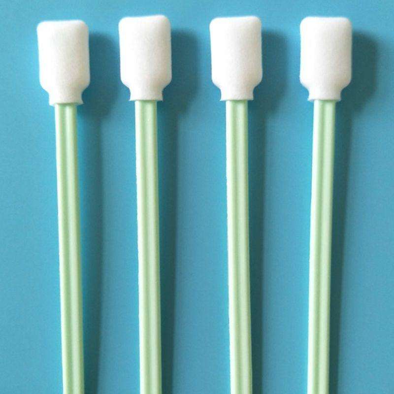 100 Sticks Inkjet Sponge Flat Head Cleaning Wipe Industrial Rod, Size:13cm(5 inch Small Wide Spon...