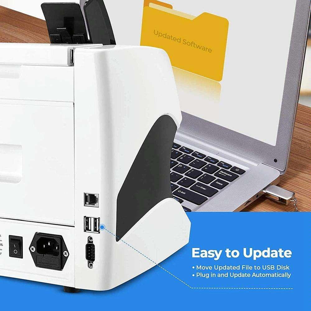 AL-920 Dual CIS Image Multi-Currency Vertical Currency Counter, Specifications:AU Plug