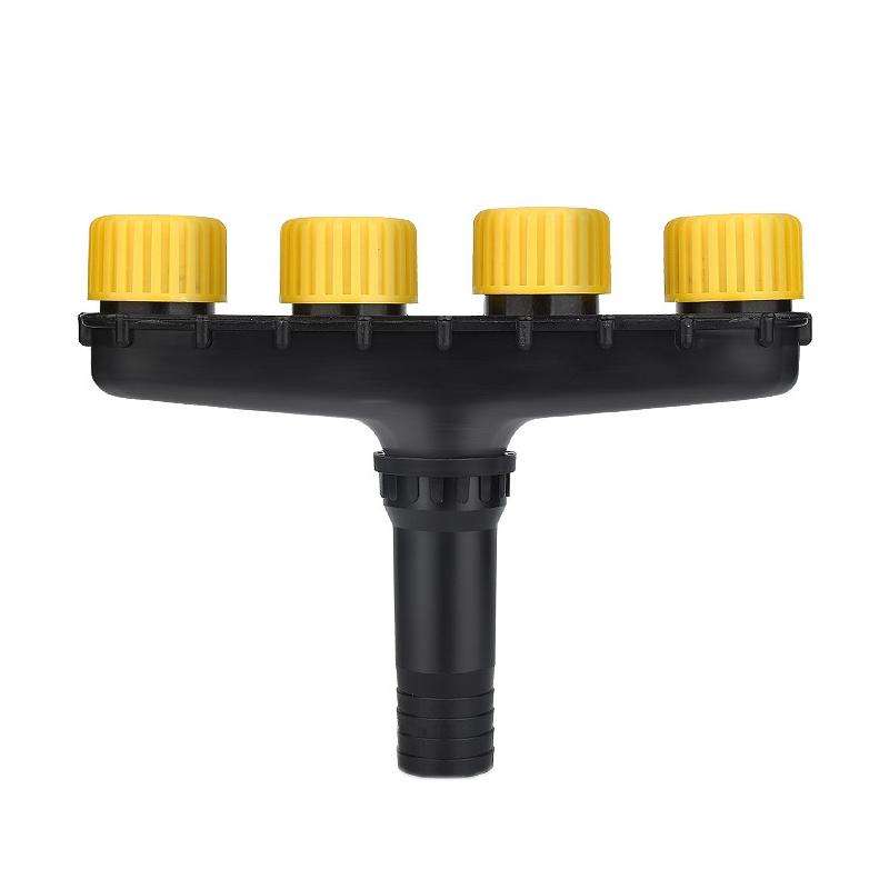 DKSSQ Gardening Watering Sprinkler Nozzle, Specification: 4 Head With 1.5 inch Interface