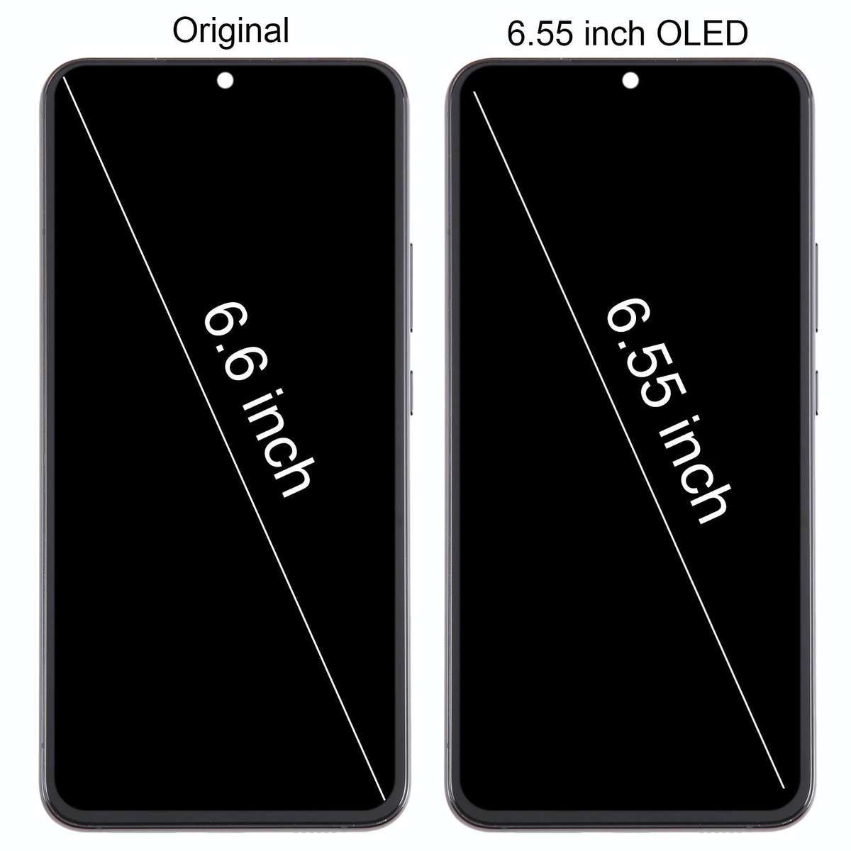 For Samsung Galaxy S22+ 5G SM-S906B 6.55 inch OLED  LCD Screen Digitizer Full Assembly with Frame...