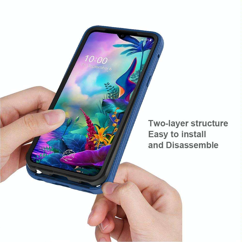 For LG V50S ThinQ 5G / G8X ThinQ Starry Sky Solid Color Series Shockproof PC + TPU Protective Cas...
