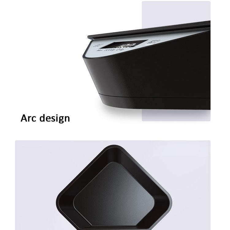 5kg/1g Kitchen Electronic Scale Coffee Scales Baking Food Scale Pallet Scale Pet Scale(Black Scal...