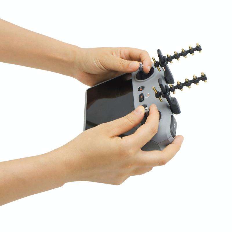 For DJI Air 3/Mini 4 Pro Drone RC 2 Remote Controller Yagi Antenna Signal Booster(Black)