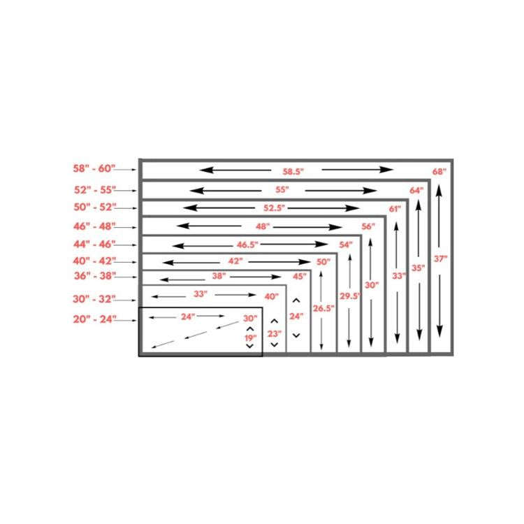 Outdoor TV Waterproof and Dustproof Universal Protector Cover, Size:46-48 inch