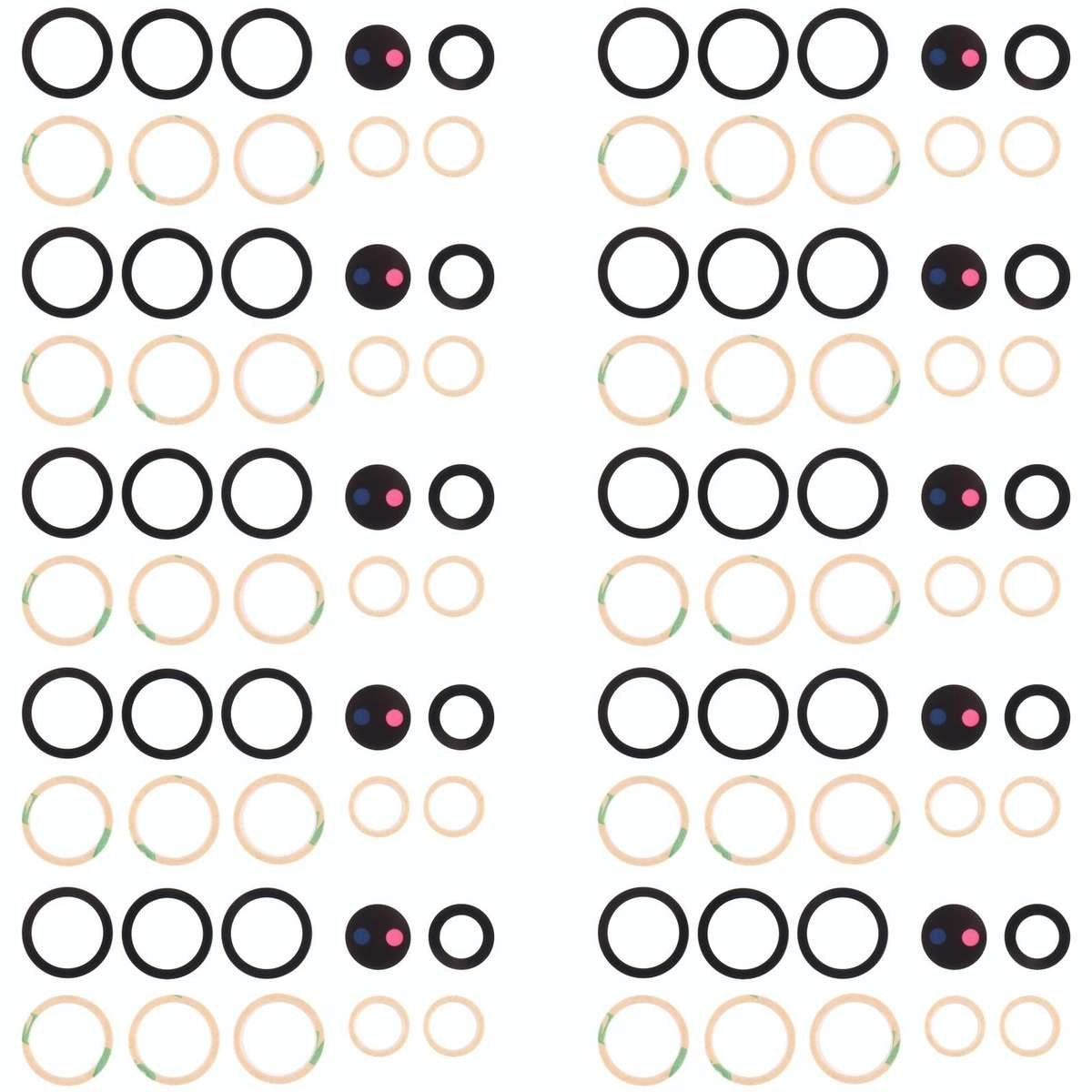 For Samsung Galaxy S21 Ultra 5G SM-G998B 10set Back Camera Lens