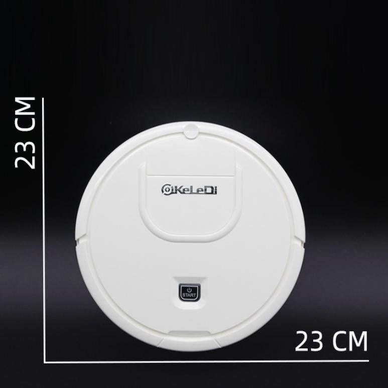 KeleDi Mini Smart Sweeping Robot Mop & Suck 2 In 1 Automatic Cleaning Machine(White)