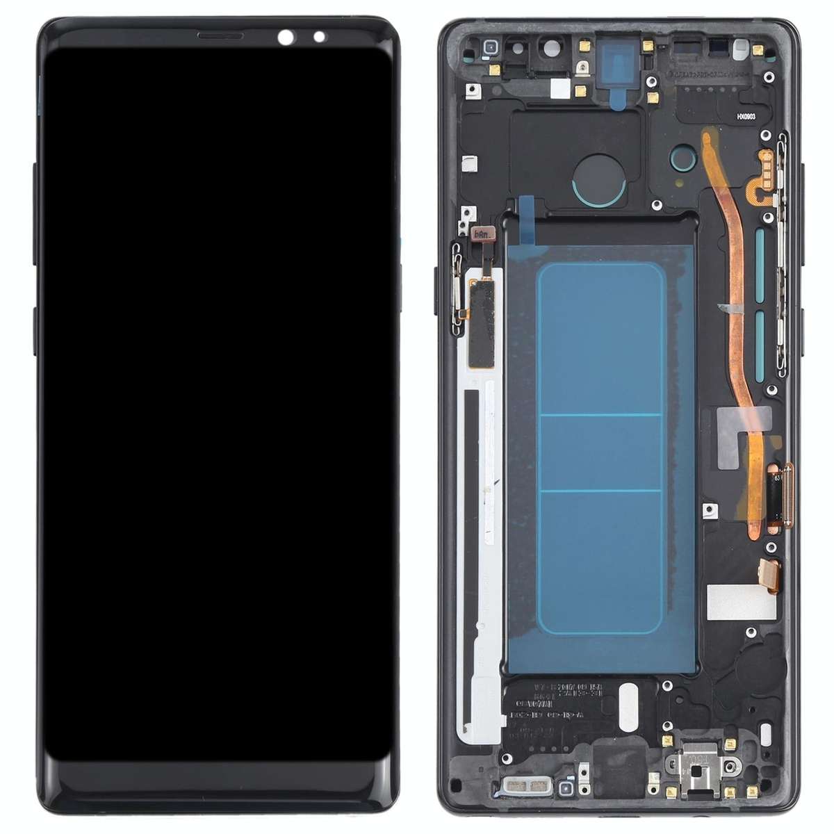 OLED LCD Screen for Samsung Galaxy Note 8 SM-N950 Digitizer Full Assembly with Frame (Black)