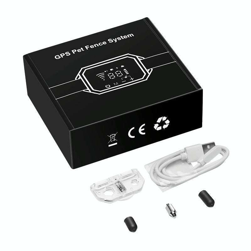 Dog Trainer Electronic Fence Smart GPS Wireless Bark Stop(Black)