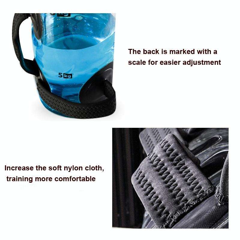 Weight-Bearing Fitness Water Bag Adjustable Water Power Bag Portable Water Injection Weightliftin...