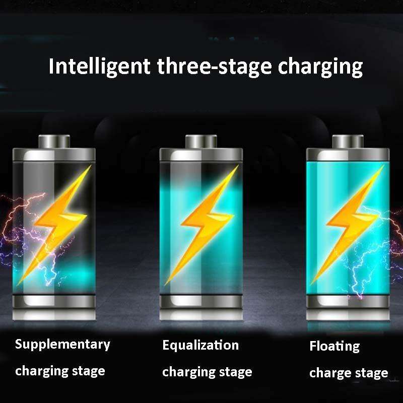 12V Motorcycle Battery Charger Smart Repair Full Automatic Stop Charger,CN Plug