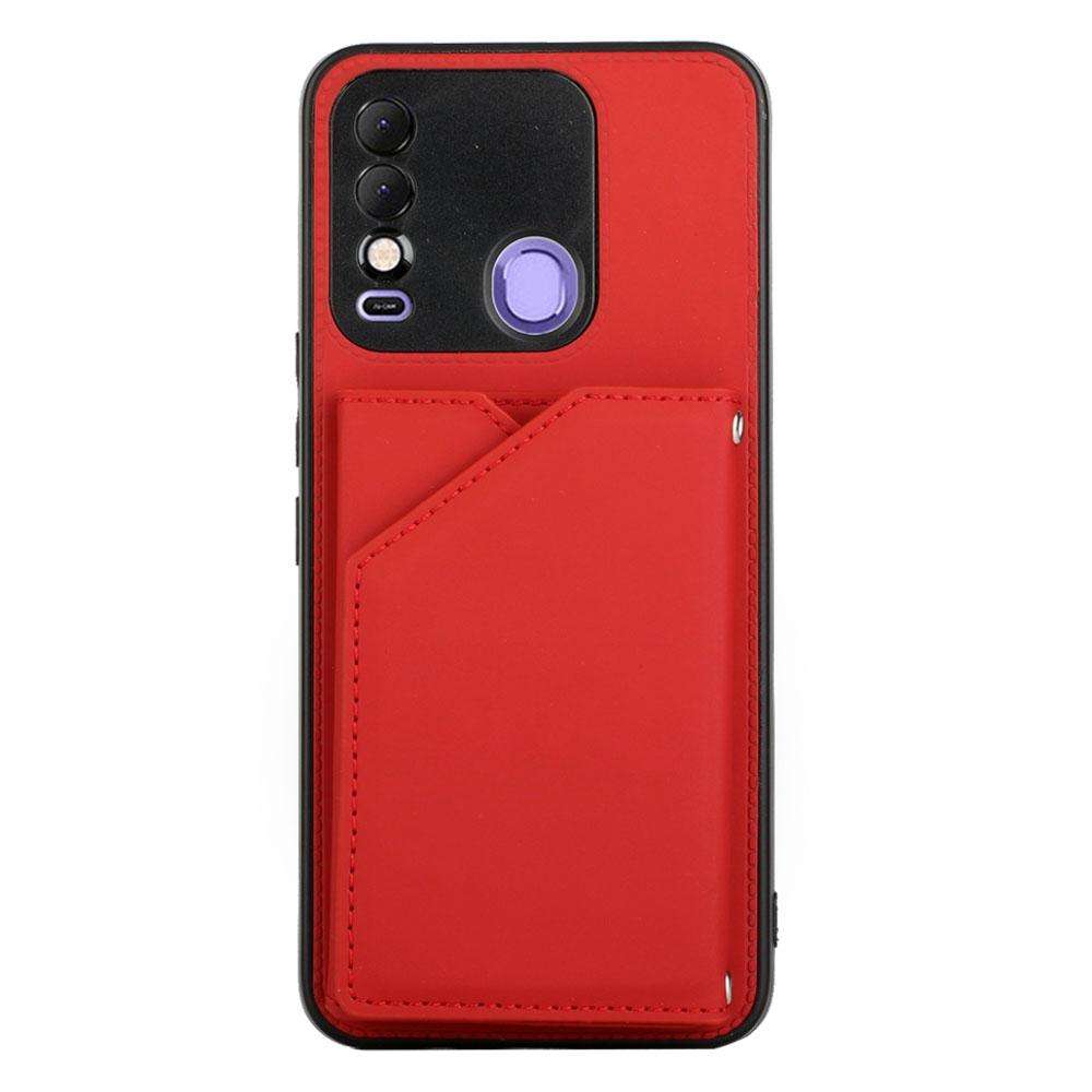 For Tecno Spark 8 Skin Feel PU + TPU + PC Phone Case(Red)