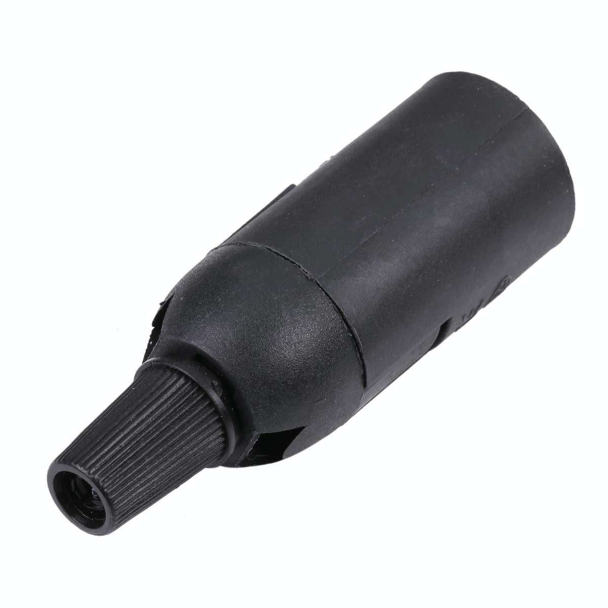 E14 Lamp Light Socket Bulbs Holder Base (Black)