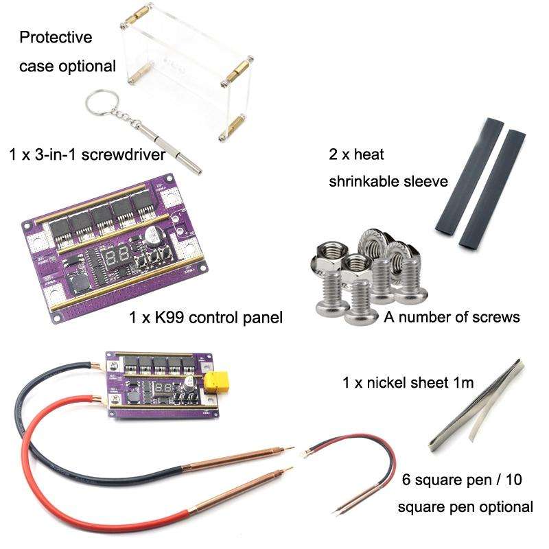 Model Airplane Battery Version 12V Digital Display DIY Battery Spot Welding Machine Pen Control, ...