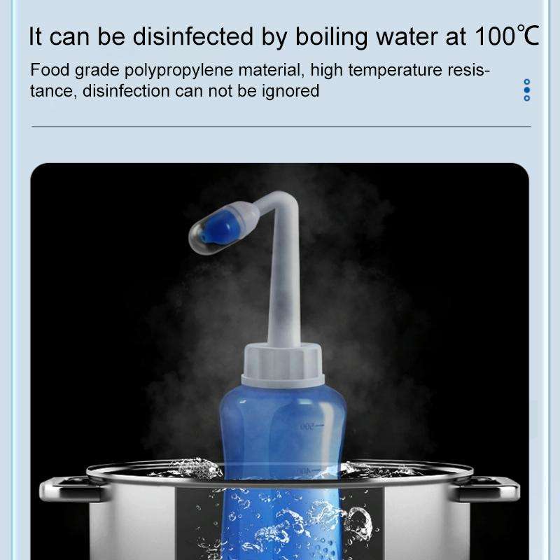 Nose Wash System for Sinus Allergies Relief and Nasal Pressure - Neti Pot