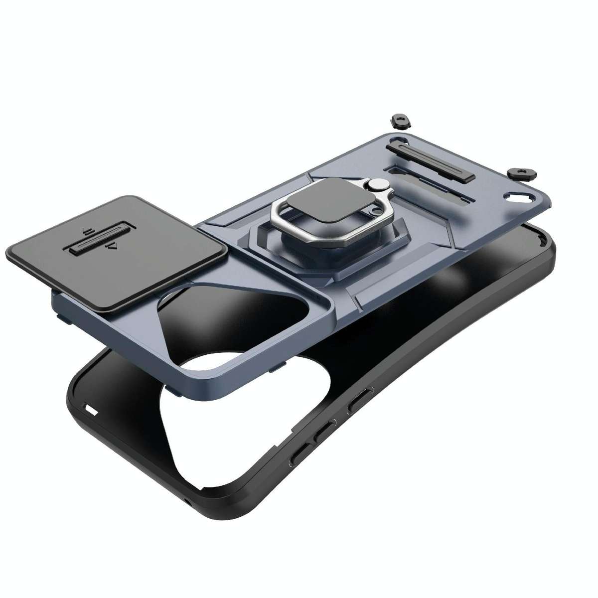 For Huawei Pura 70 Pro / Pura 70 Pro+ Sliding Camshield TPU + PC Shockproof Phone Case with Holde...