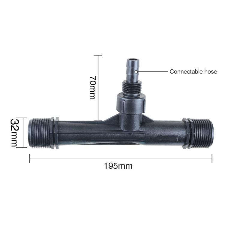 Venturi Fertilizer Applicator 1 inch Fertilizer and Filter Straw Kit with 1 Inch Connector Jet