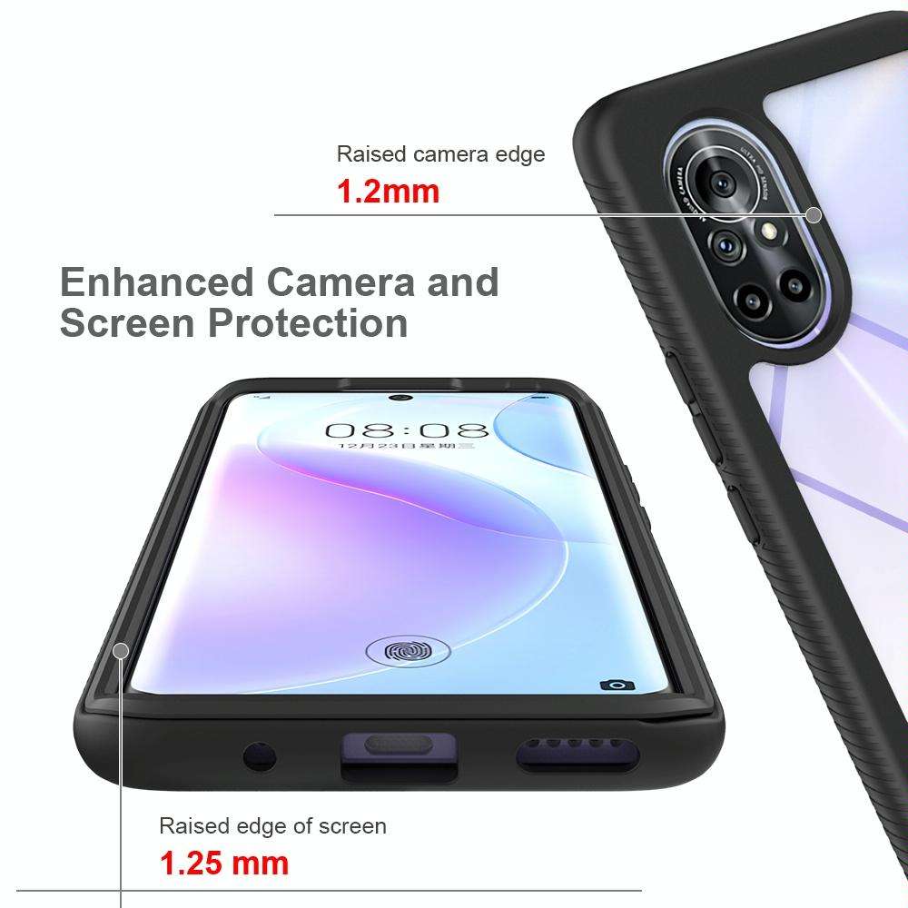 For Huawei nova 8 Starry Sky Solid Color Series Shockproof PC + TPU Phone Case(Purple)