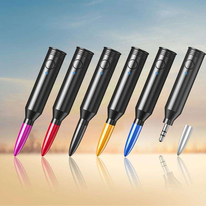 M416 Car Bluetooth Receiver Player Audio Receiver Adapter AUX Converter(Black)