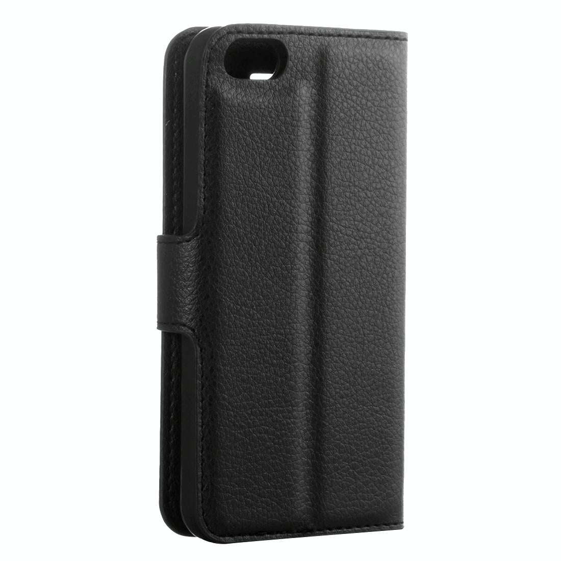 For iPhone 5 & 5s & SE Litchi Texture Horizontal Flip Leather Case with Holder & Card Slots & Wal...