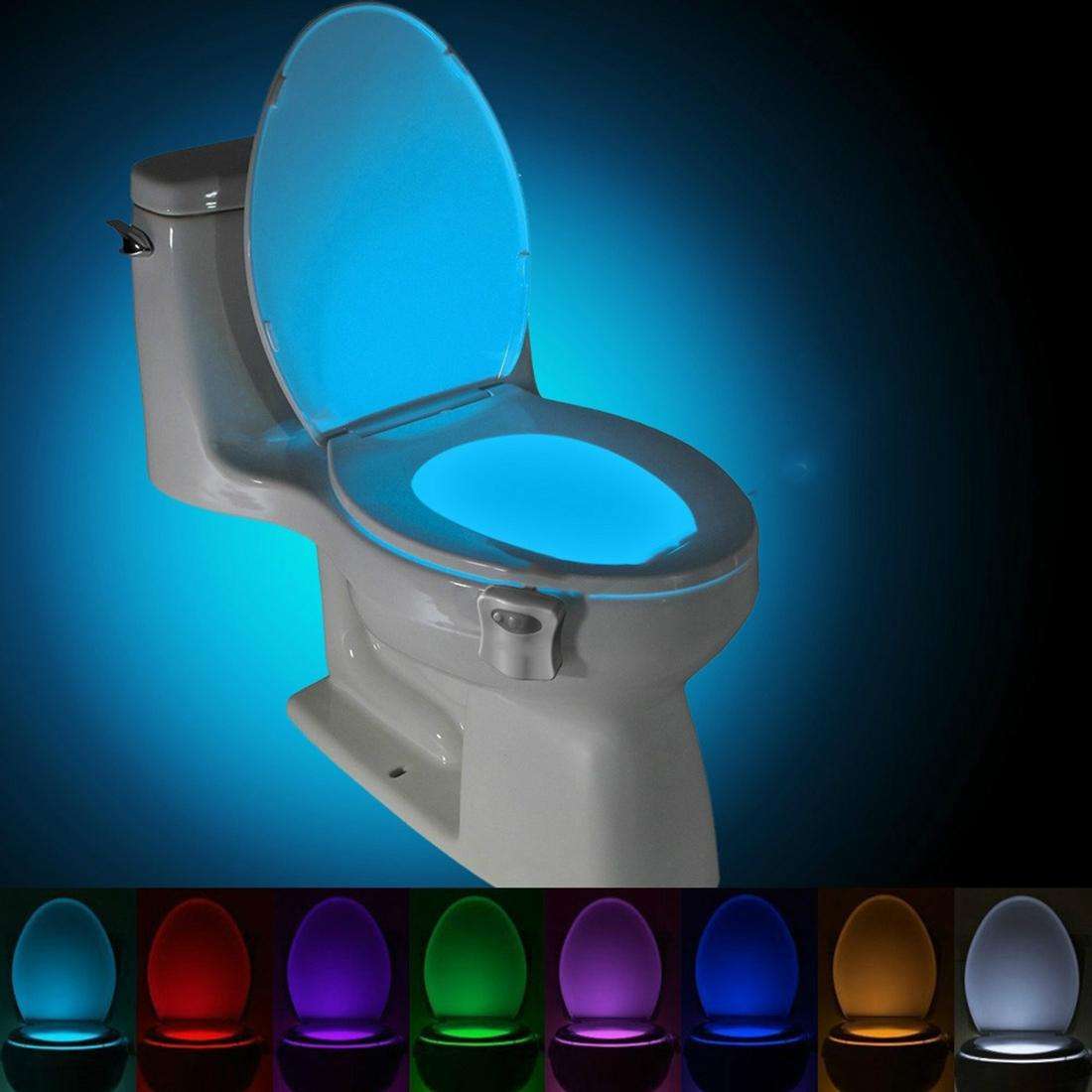 Motion Activated Toilet Nightlight, LED Toilet Light Bathroom Washroom
