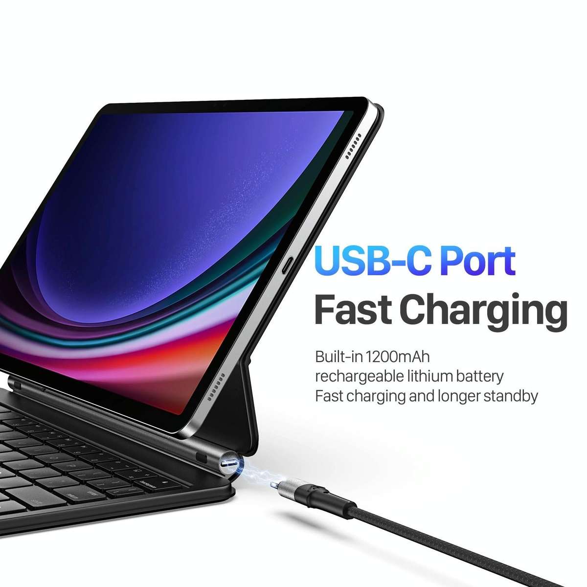 For Samsung Galaxy Tab S9 / S8 / S7 DUX DUCIS MK Series Floating Magnetic Keyboard Tablet Leather...