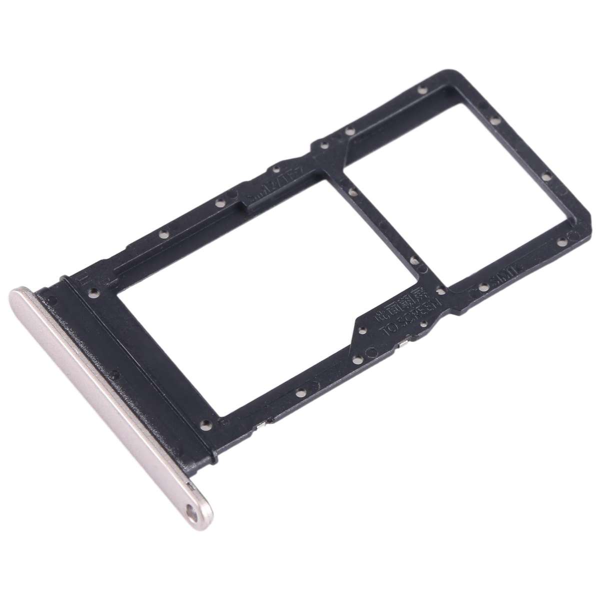 For Honor X7 SIM + SIM / Micro SD Card Tray (Gold)