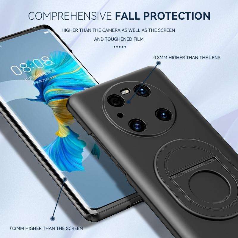 For Huawei Mate 40 Pro Magsafe Hidden Fold Holder Full Coverage Shockproof Phone Case(Grey)