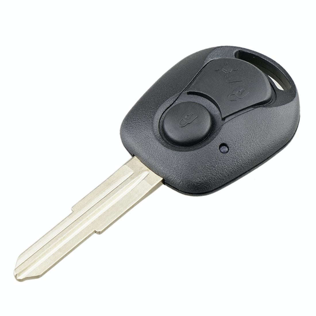 For SSANGYONG Actyon / Kyron / Rexton Car Keys Replacement 2 Buttons Car Key Case with Key Blade