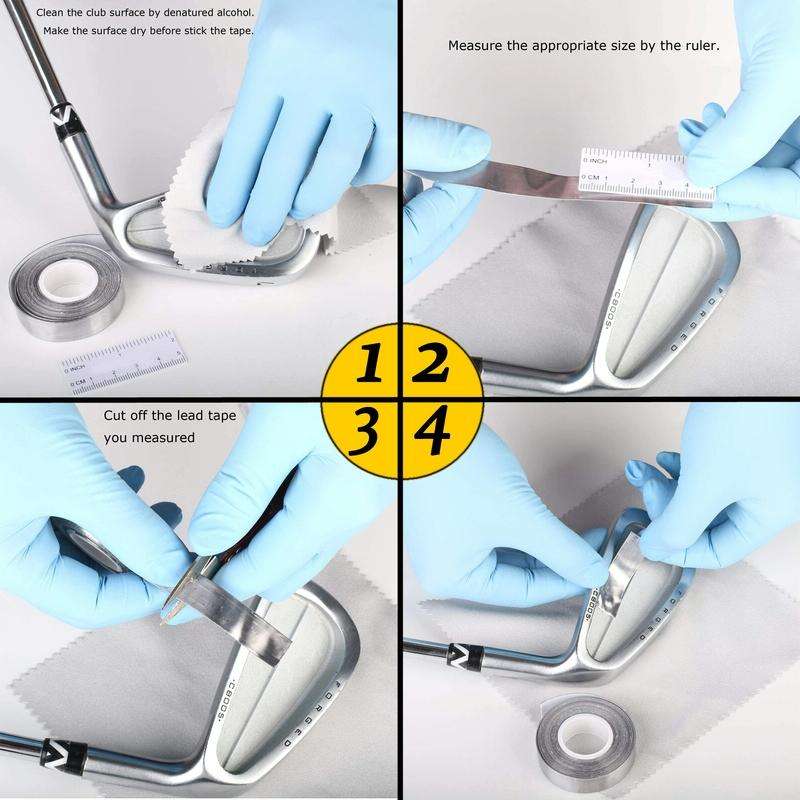 Add Weight Lead Tape Strips For Golf Tennis Racket Pickleball Paddle 30g (1.2 x 107cm)