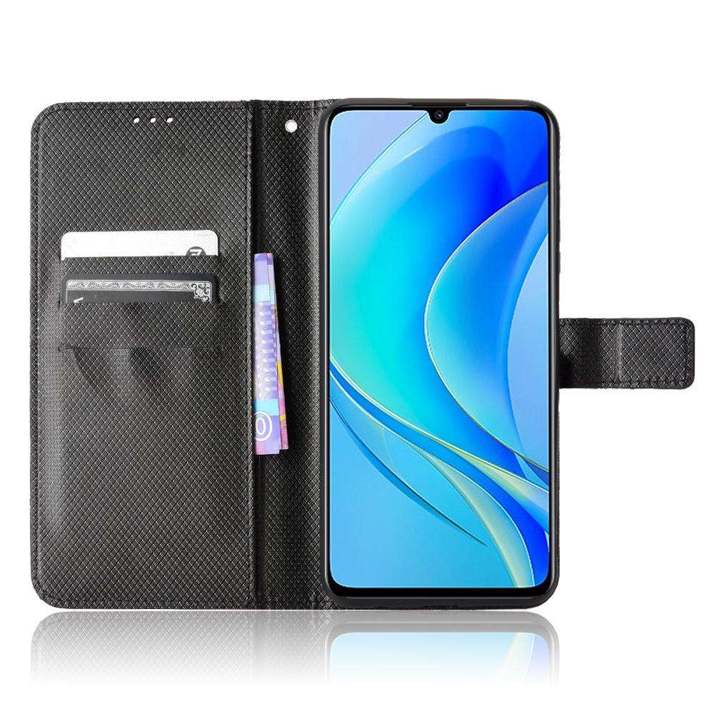 For Huawei nova Y70 / nova Y70 Plus Diamond Texture Leather Phone Case(Black)