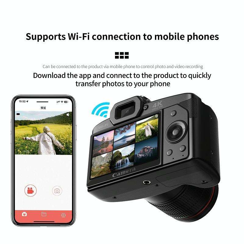 Dual-camera Night Vision 64 Million Pixel High-definition WIFI Digital Camera Standard+Light+Lens...