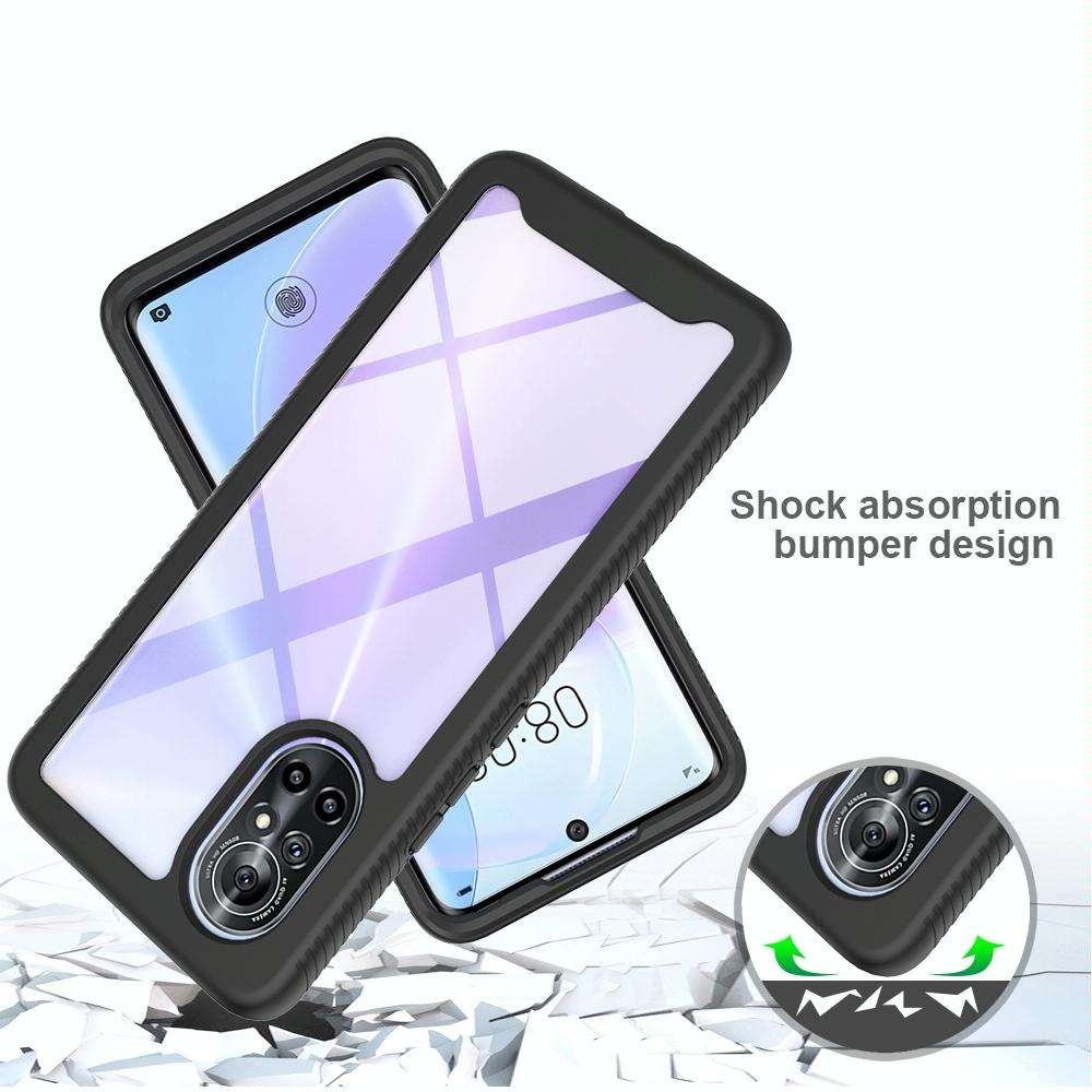 For Huawei nova 8 Starry Sky Solid Color Series Shockproof PC + TPU Phone Case(Purple)