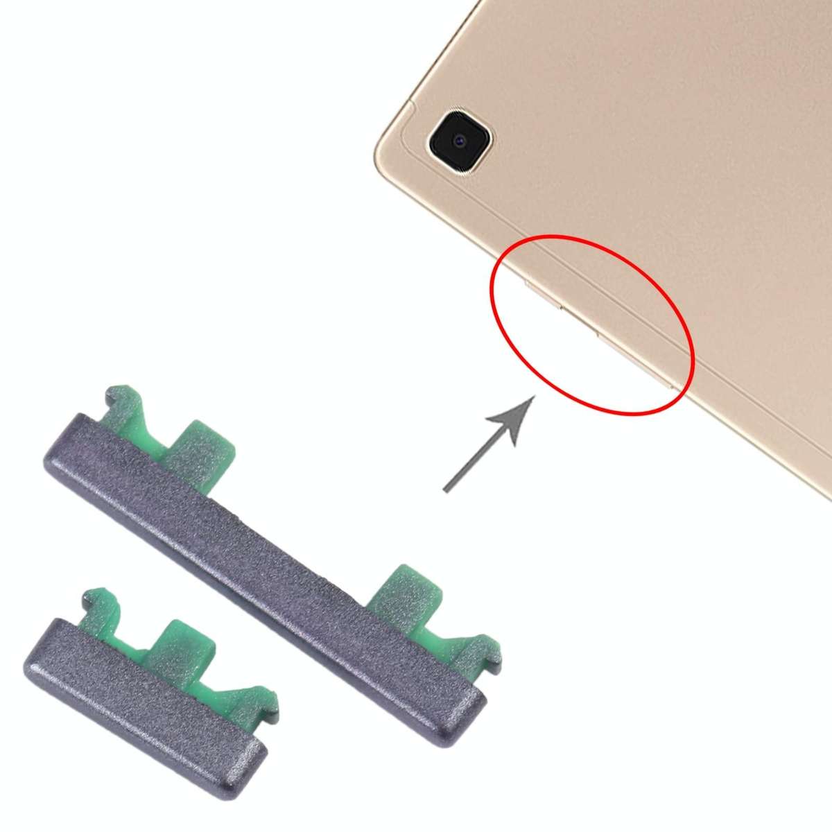 For Samsung Galaxy Tab A7 10.4 2020 SM-T500/T505 Original Power Button + Volume Control Button (B...