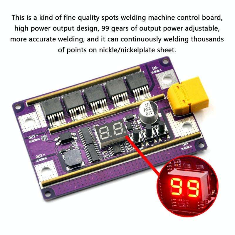 Start Treasure Version 12V Digital Display DIY Battery Spot Welding Machine Pen Control, Style:10...