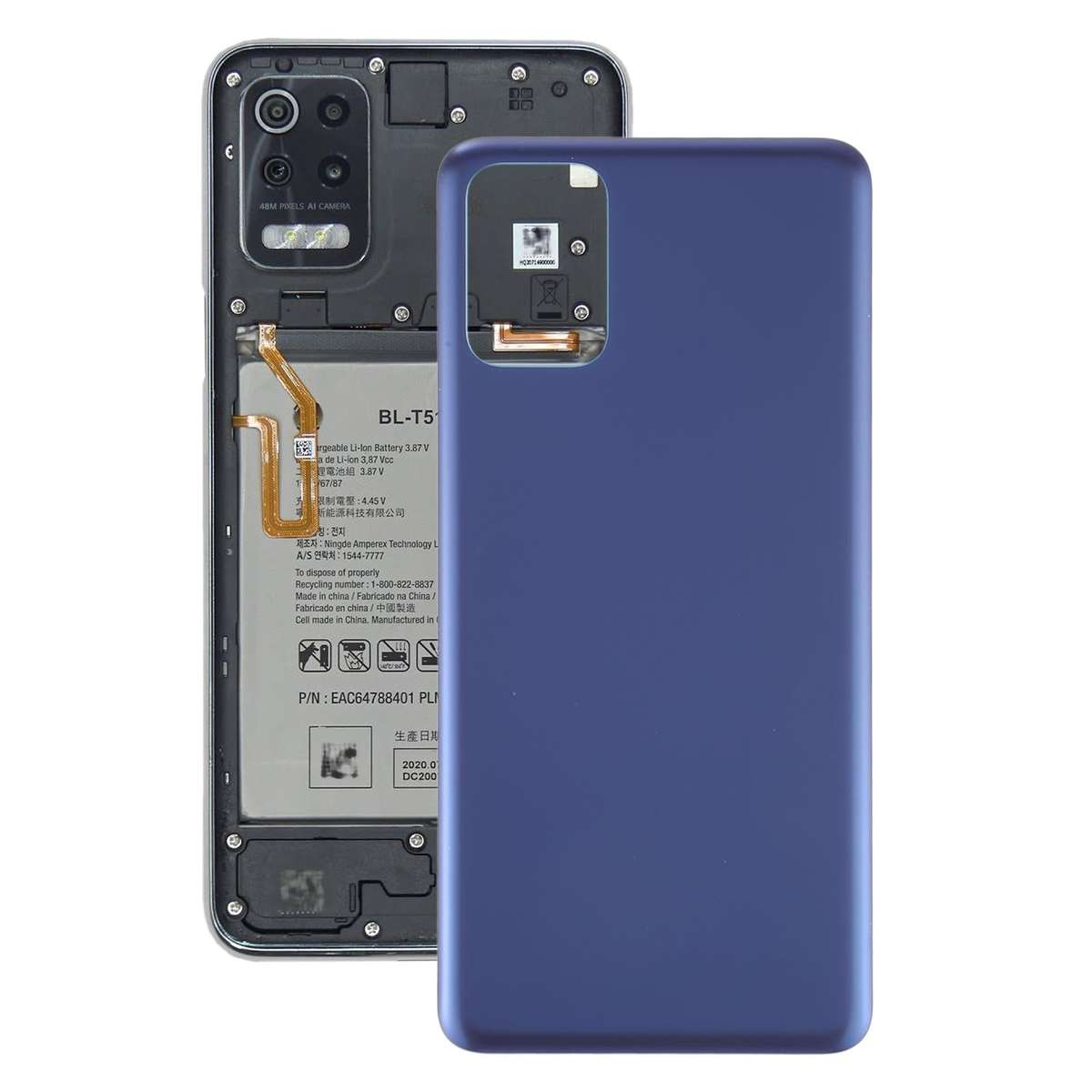 Back Battery Cover for LG K52 / K62 LMK520 LM-K520 LMK520E LM-K520E LMK520Y LM-K520Y LMK520H LM-K...