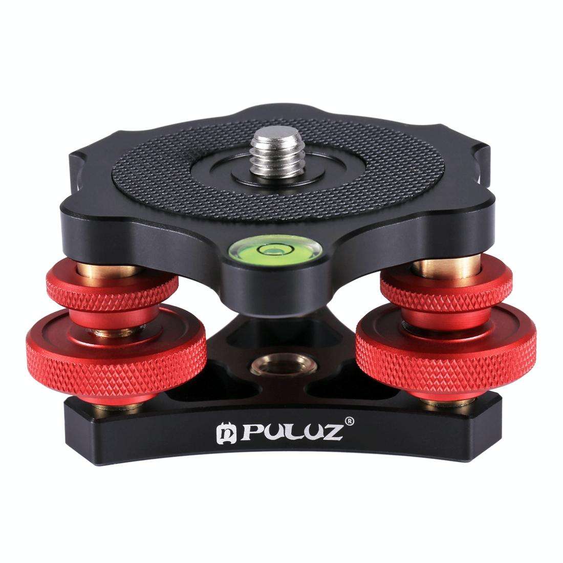 PULUZ Aluminum Alloy Adjustment Dials Leveling Base Ball Head for Camera Tripod Head