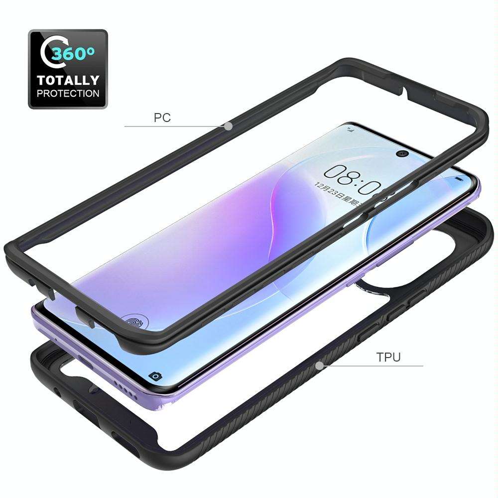 For Huawei nova 8 Starry Sky Solid Color Series Shockproof PC + TPU Phone Case(Purple)