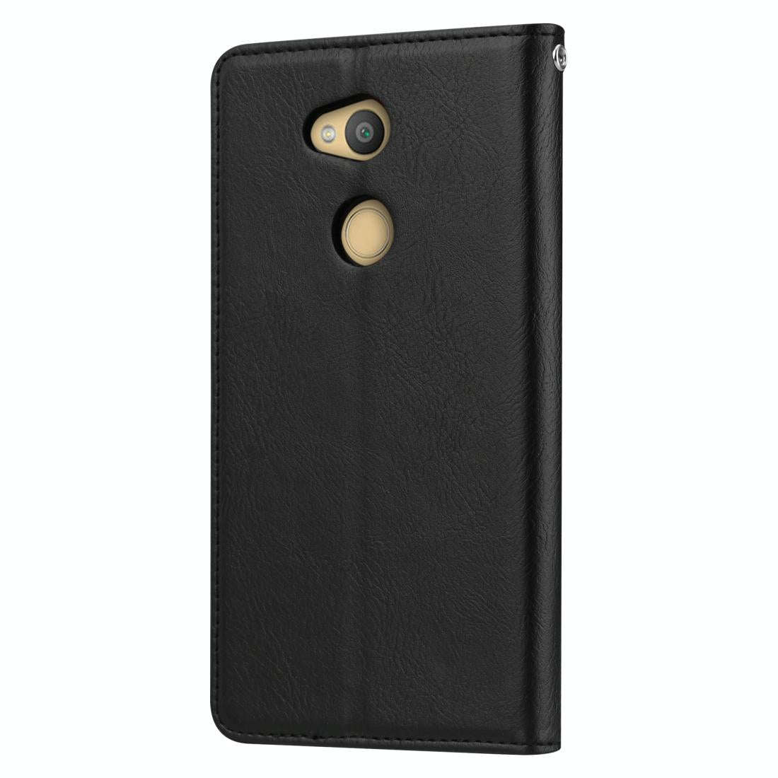Knead Skin Texture Horizontal Flip Leather Case for Sony Xperia L2, with Photo Frame & Holder & C...