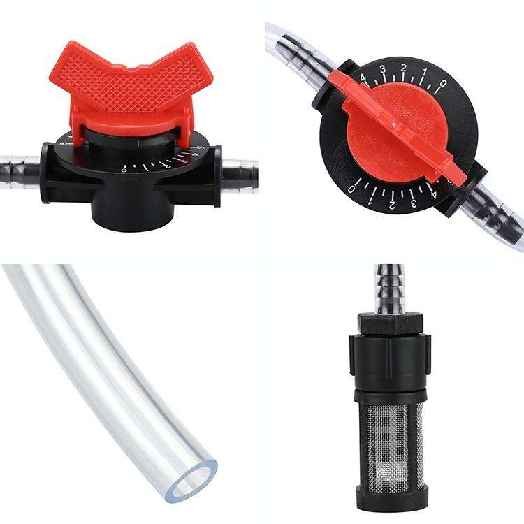 Venturi Fertilizer Applicator G3/4 Fertilizer and Filter Straw Kit with Six-point Connector