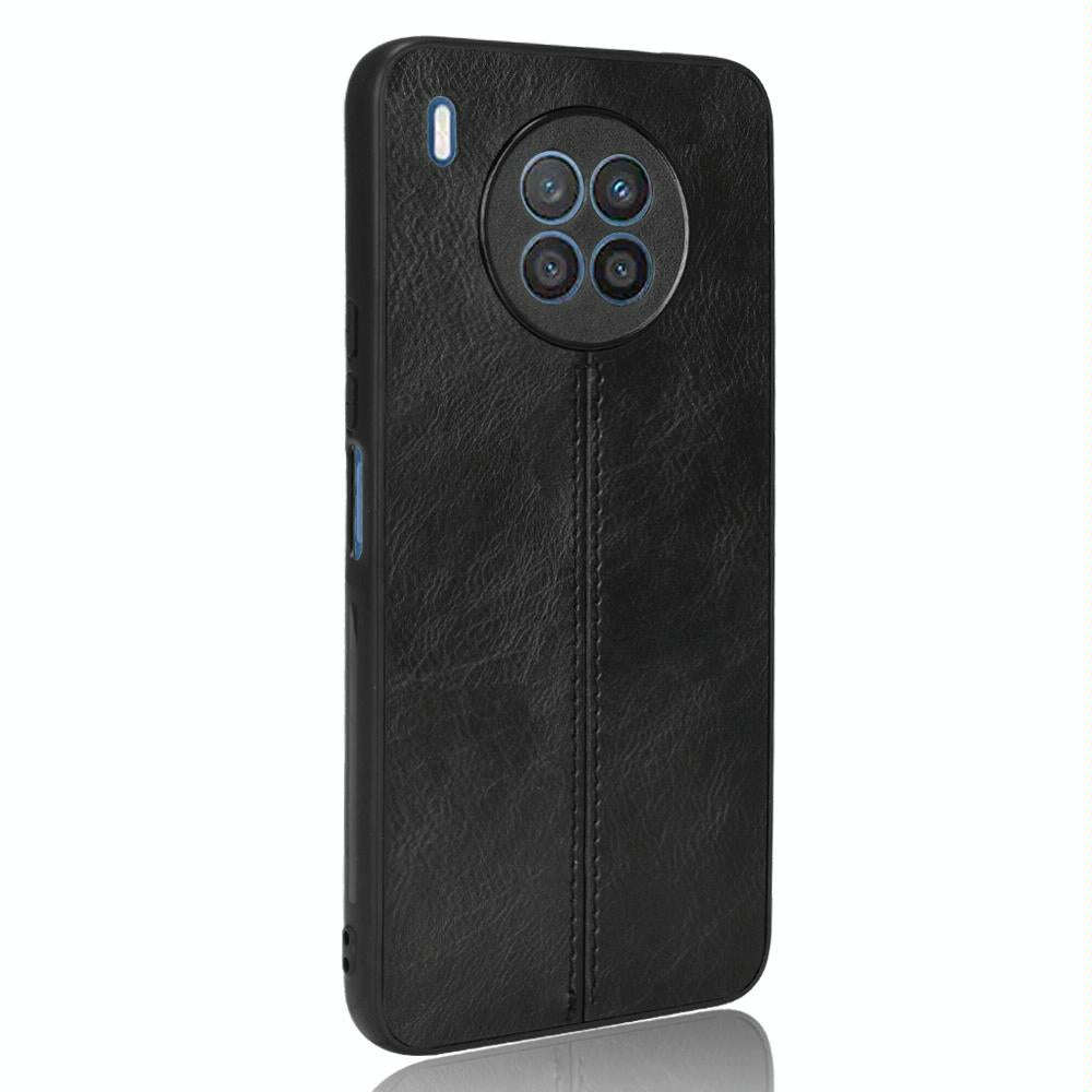 For Huawei nova 8i / Honor 50 Lite Sewing Cow Pattern Skin Phone Case(Black)