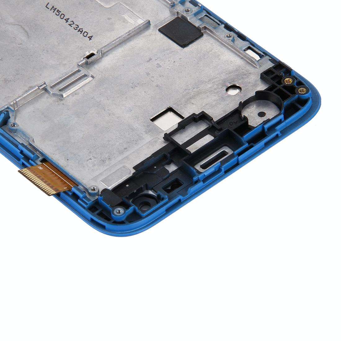 Original LCD Screen for HTC Desire 620  Digitizer Full Assembly with Frame (White + Blue)