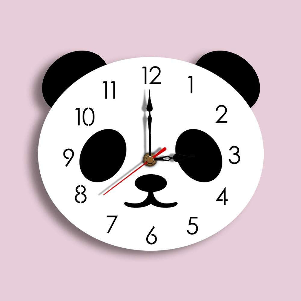 Cartoon Wall Clock Acrylic Clock Panda Simple Home Wall Clock