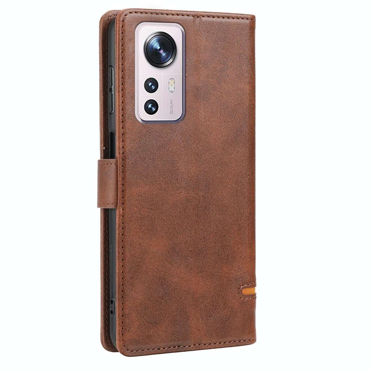 For Xiaomi 12 Pro Classic Wallet Flip Leather Phone Case(Brown)