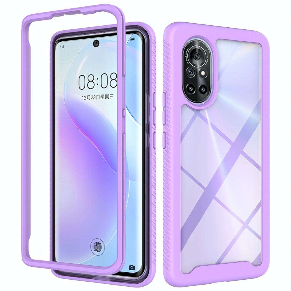 For Huawei nova 8 Starry Sky Solid Color Series Shockproof PC + TPU Phone Case(Purple)