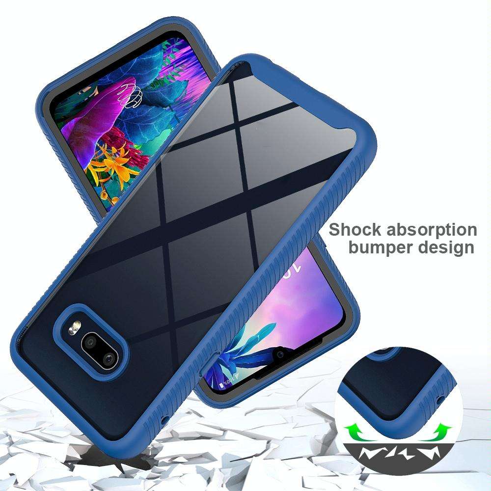 For LG V50S ThinQ 5G / G8X ThinQ Starry Sky Solid Color Series Shockproof PC + TPU Protective Cas...