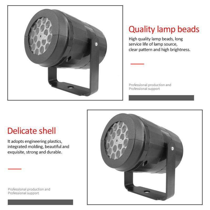 KD-1001 LED Rotatable Christmas Decoration Snowflake Projector Light, Specification: EU Plug